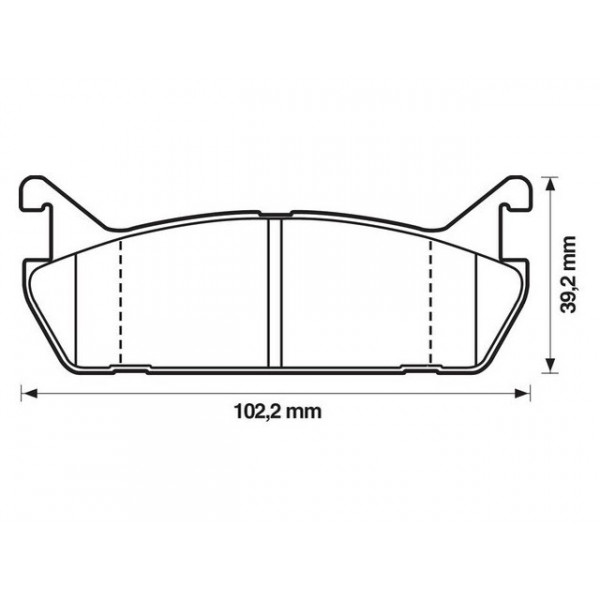 BRK PAD SET R DAIHATSU FORD MAZDA SUZUKI 87-02 image