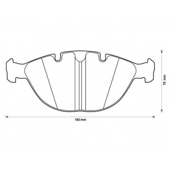BRK PAD SET FT BMW 01-06 image