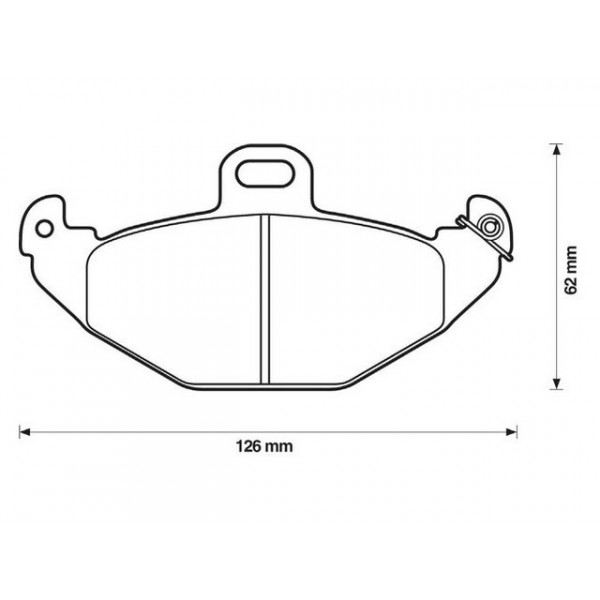 BRK PAD SET R RENAULT 93-01 image