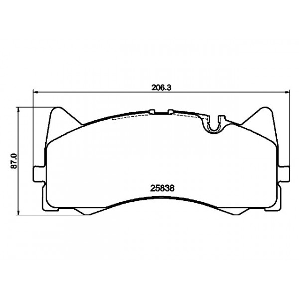 Brake Pad Set - Disc Brake Mercedes 14-23 image