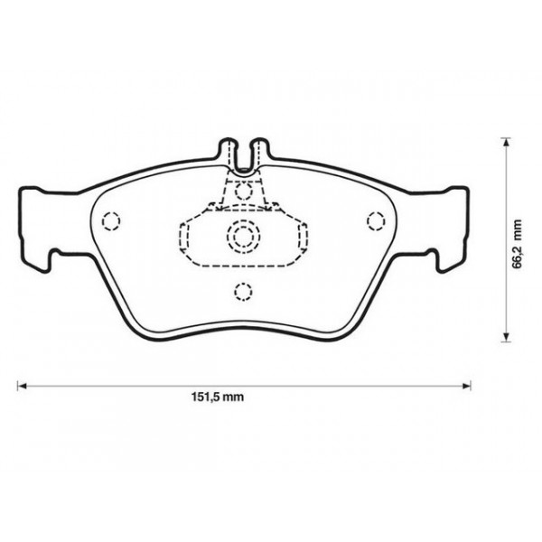 BRK PAD SET FT MERCEDES 93-04 image