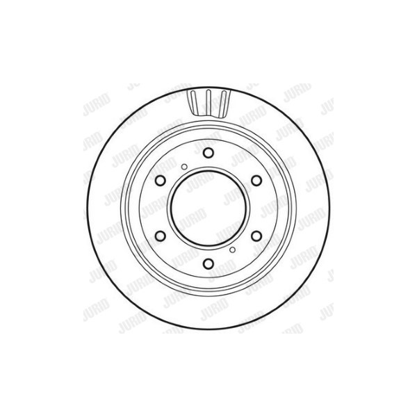 SINGLE BRK DISC R MITS PAJERO SPORT SHOGUN 00-15 image