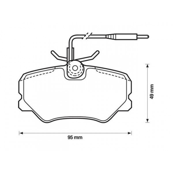 BRK PAD SET FT CITRO?N PEUGEOT 87-02 image