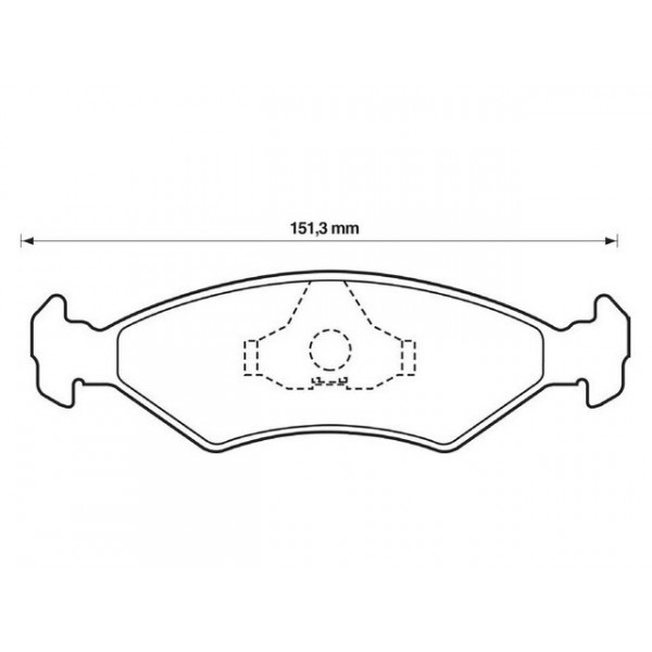BRK PAD SET FT FORD MAZDA TVR 89-03 image