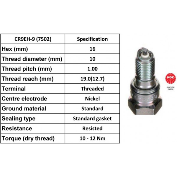 SPARK PLUG CR9EH-9 image