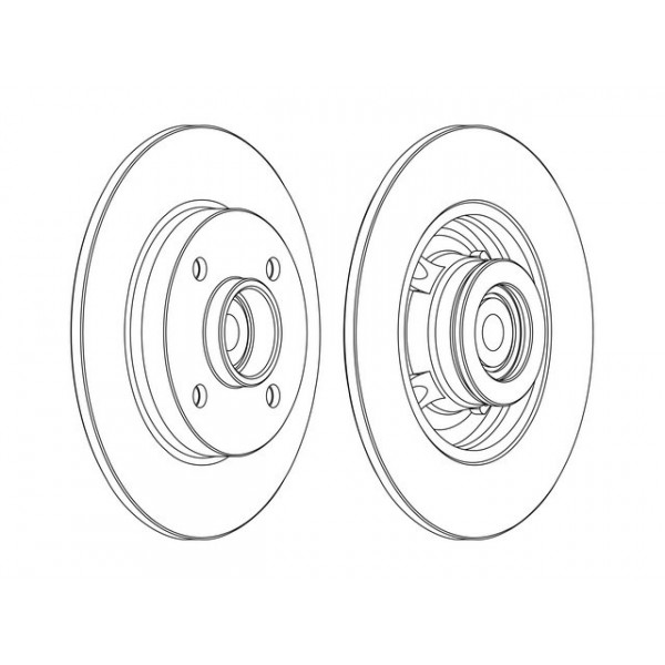SGL BRK DISC R CITR C4 PEUG 307 CC SW 01-11 image