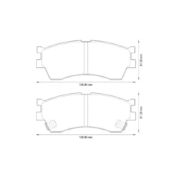 BRK PAD SET FT KIA 96-07 image