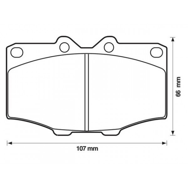 BRK PAD SET FT TOYOTA 69-05 image