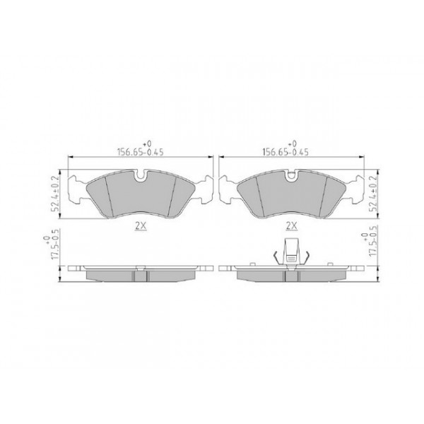 BRK PAD SET FT VAUXHALL 84-05 image