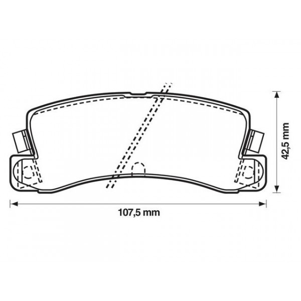 BRK PAD SET R TOYOTA 83-03 image