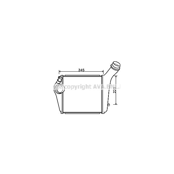 INTERCOOLER RH PORSCHE PANAMERA 09-17 image