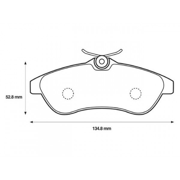 BRK PAD SET FT CITRO?N 02-12 image