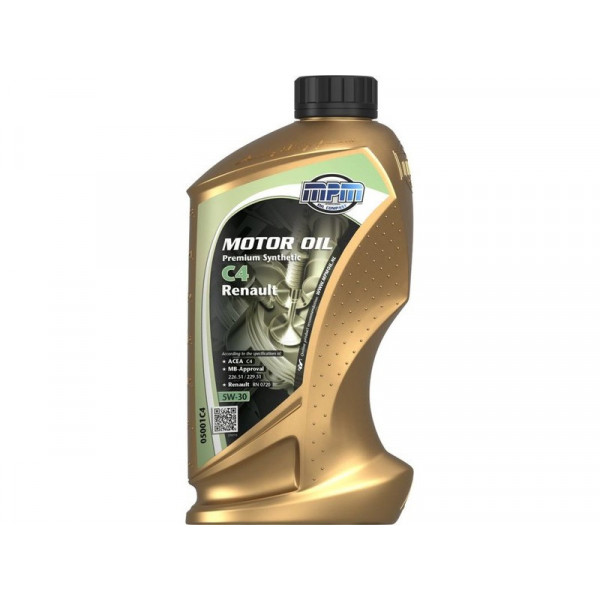 MPM MOTOROIL 5W-30 PREMIUM SYNTHETIC C4 1LT image