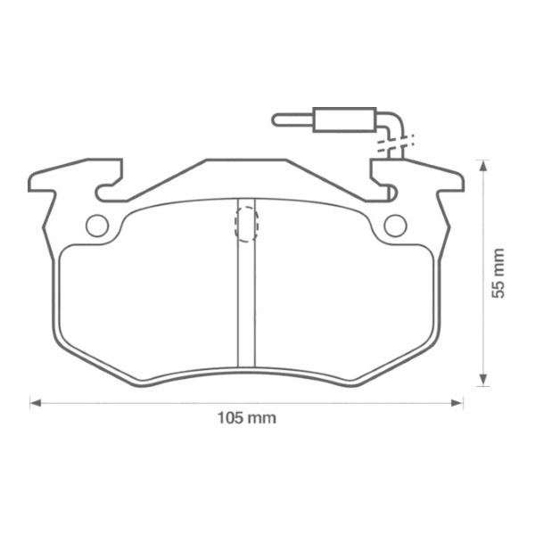 BRK PAD SET FT CITRO?N 82-95 image