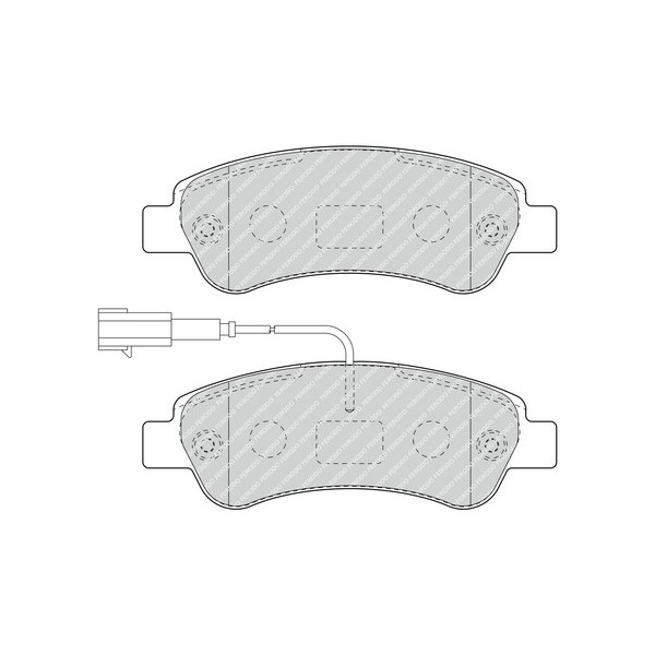 Brake Pad Set - Disc Brake Citroen Fiat Peugeot Vauxhall 06- image