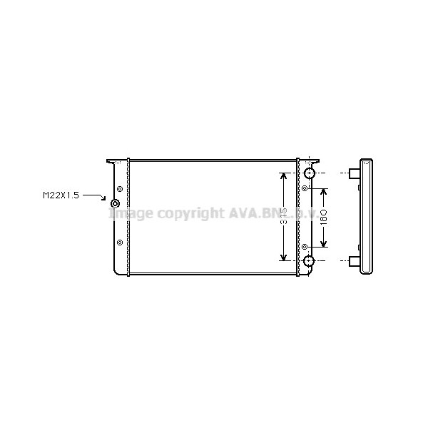 RADIATOR VW 91-99 image