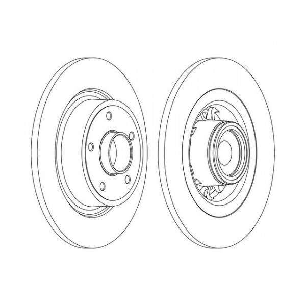 SGL BRK DISC R RENA SCENIC LAGUNA 01-08 image