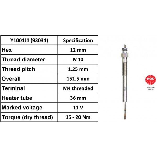 Glow Plug Isuzu 06-12 image