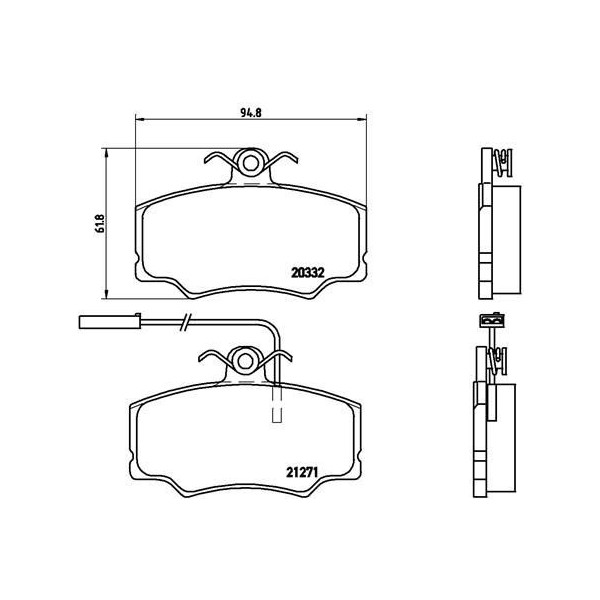 XXXX PADS FT ALFA 33 89-94 image