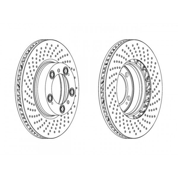 SGL BRK DISC FT LH PORSCHE 911 BOXSTER 97-13 image