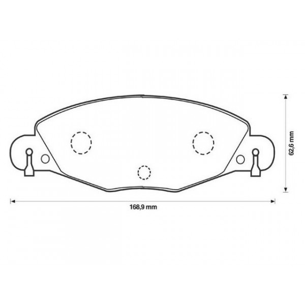 BRK PAD SET FT CITRO?N 01-08 image