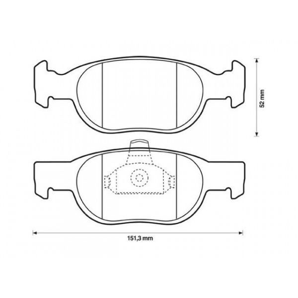 BRK PAD SET FT FIAT 94-06 image