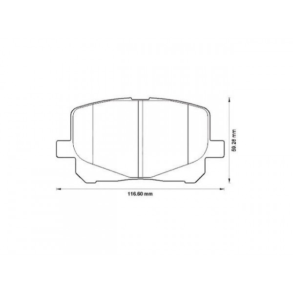 Brake Pad Set - Disc Brake Toyota 00-06 image