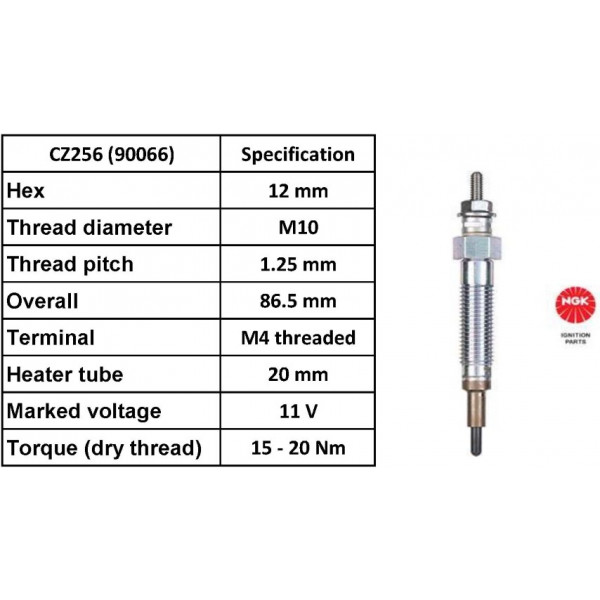 Glow Plug Mitsubishi Nissan 93-07 image