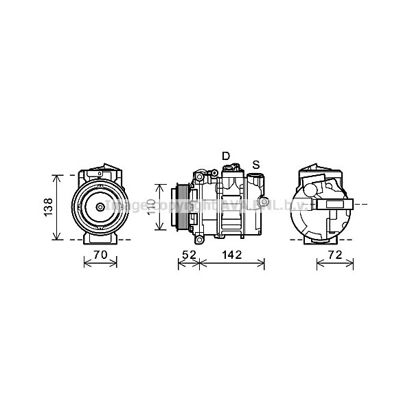 CMPRSSR MERC SPRINTER 213 313 06-10 image