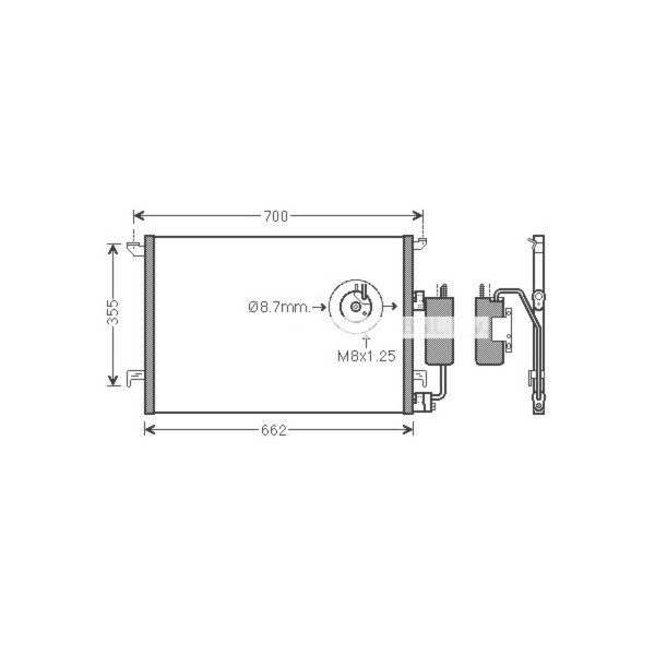 CONDENSER CADIBLS SAAB 43711 9 3X 04-12 image