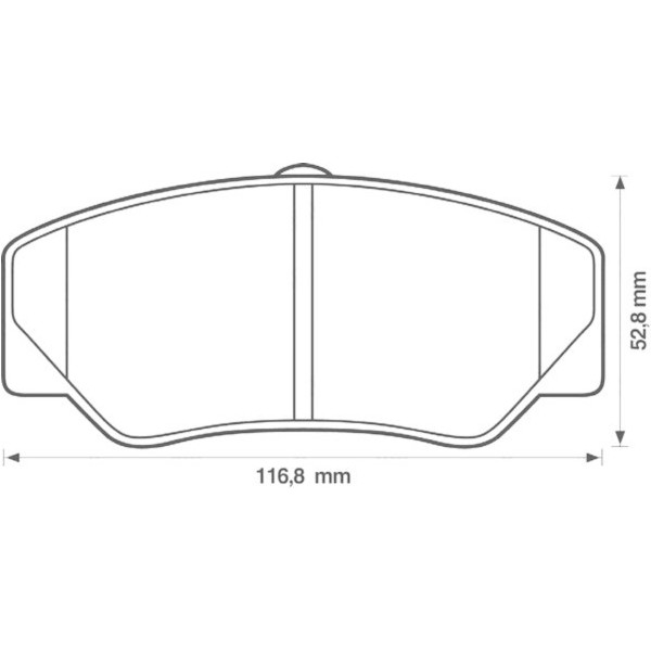 BRK PAD SET FT FORD 78-92 image