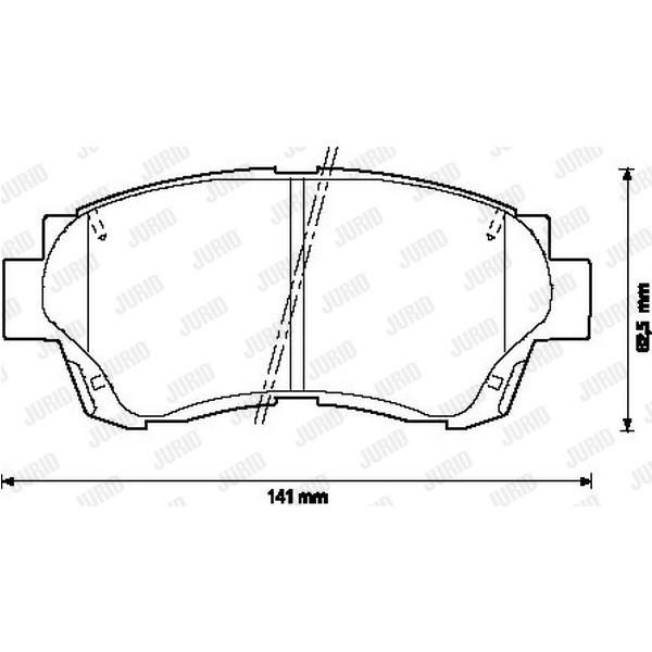 BRK PAD SET FT LEXUS TOYOTA 89-05 image