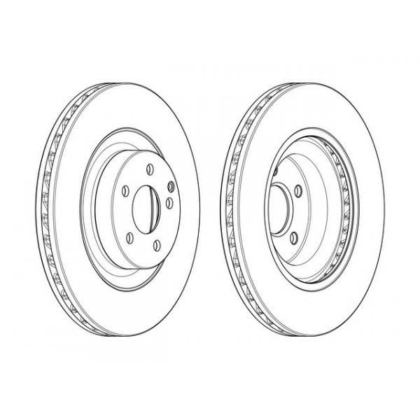 SGL BRK DISC FT MERC CLS500 E500 06-10 image