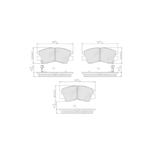 BRK PAD SET FT MITSUBISHI 82-06 image