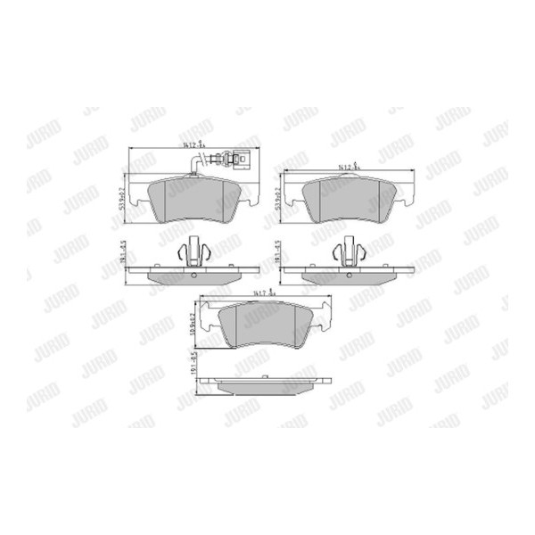 Brake Pad Set - Disc Brake VW 03-09 image