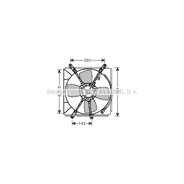 CLG FAN TOYO RAV 4 96-00 image