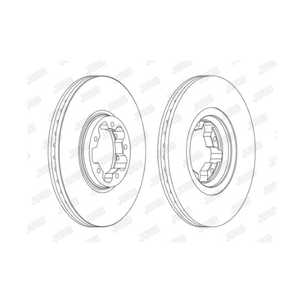 SINGLE BRK DISC FT FORD TRANSIT TOURNEO 00-06 image