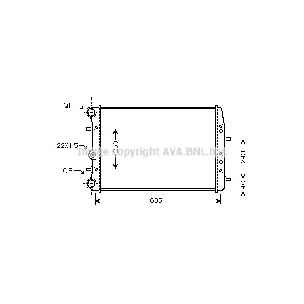 RADIATOR VW POLO 01-10 image