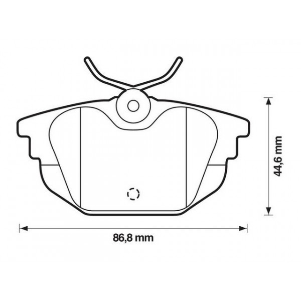 BRK PAD SET R ALFA ROMEO FIAT 77-06 image