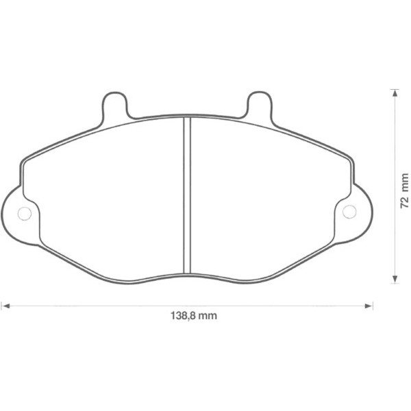 BRK PAD SET FT FORD 91-00 image