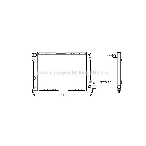 RAD FIAT CROMA LANCIA THEMA 85-93 image