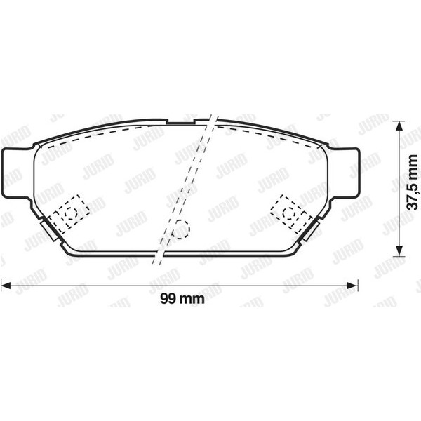 Brake Pad Set - Disc Brake Mitsubishi 88-09 image