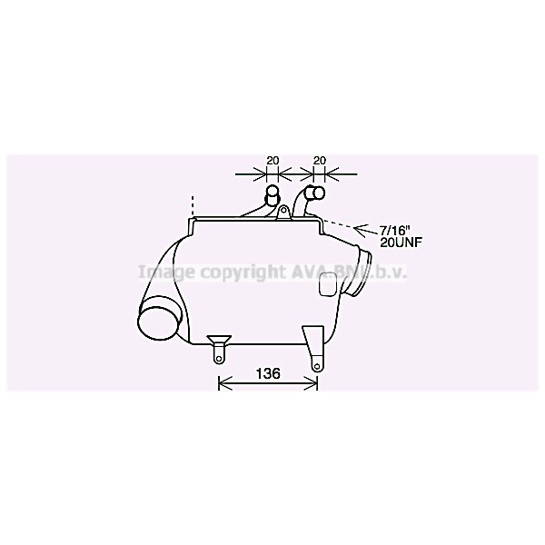 INTERCOOLER LH MERC S600 SL600 03-22 image