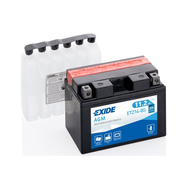 ETZ14-BS EXIDE BATTERY WAS YTZ14-BS image