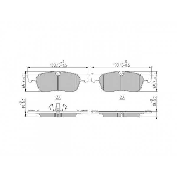 BRK PAD SET FT JAGUAR 15-30 image