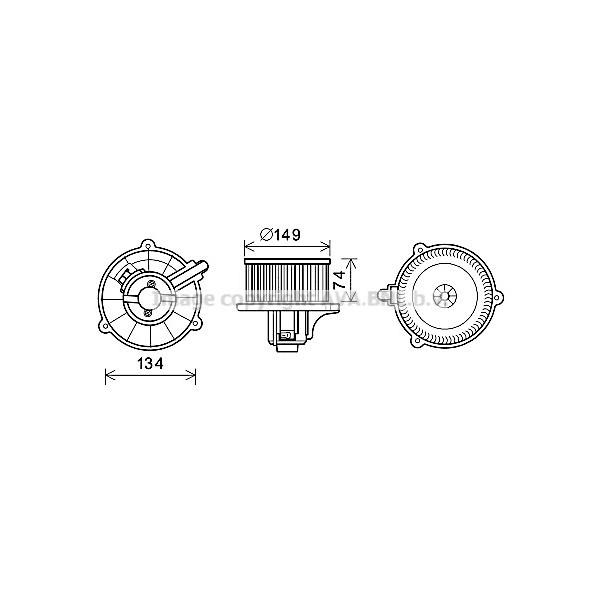 HEAT BLOWER R KIA SEDONA 99-06 image