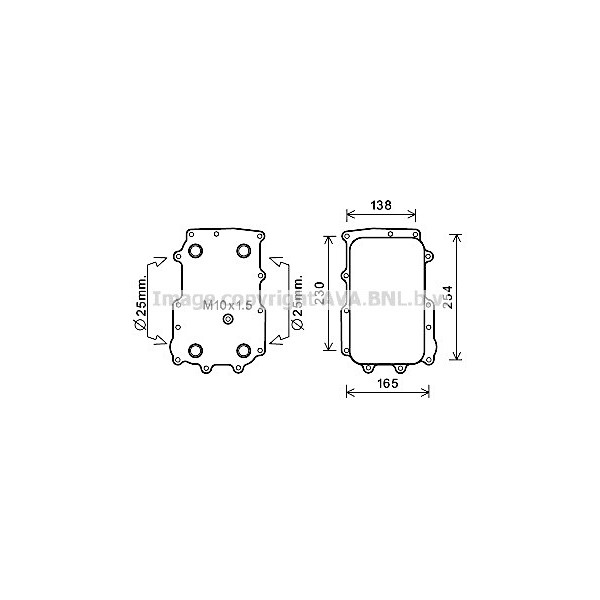 OIL COOLER XF 105410 05- image