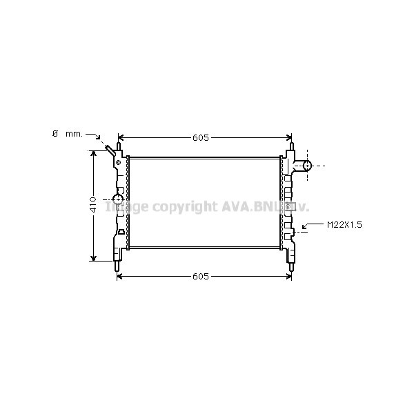 Radiator - Engine Cooling Vauxhall 91-05 image