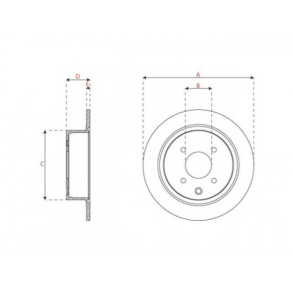 BRK DISC R NISS CUBE TIIDA 07-15 image