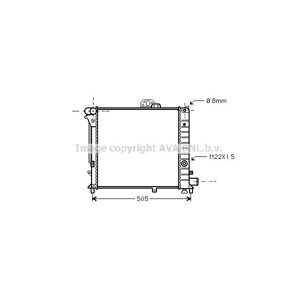 RADIATOR SAAB 9000 86-98 image